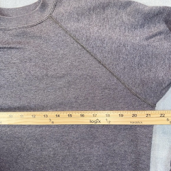 Vintage Pannill Sweatshirt Mens Large Gray Crewneck Pullover Raglan USA Blank - Picture 6 of 7